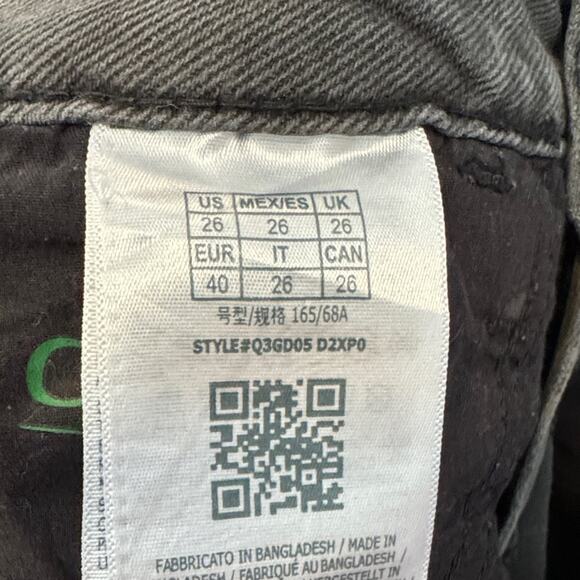 Guess Dark Gray Jean Shorts with White Accents - Picture 4 of 5